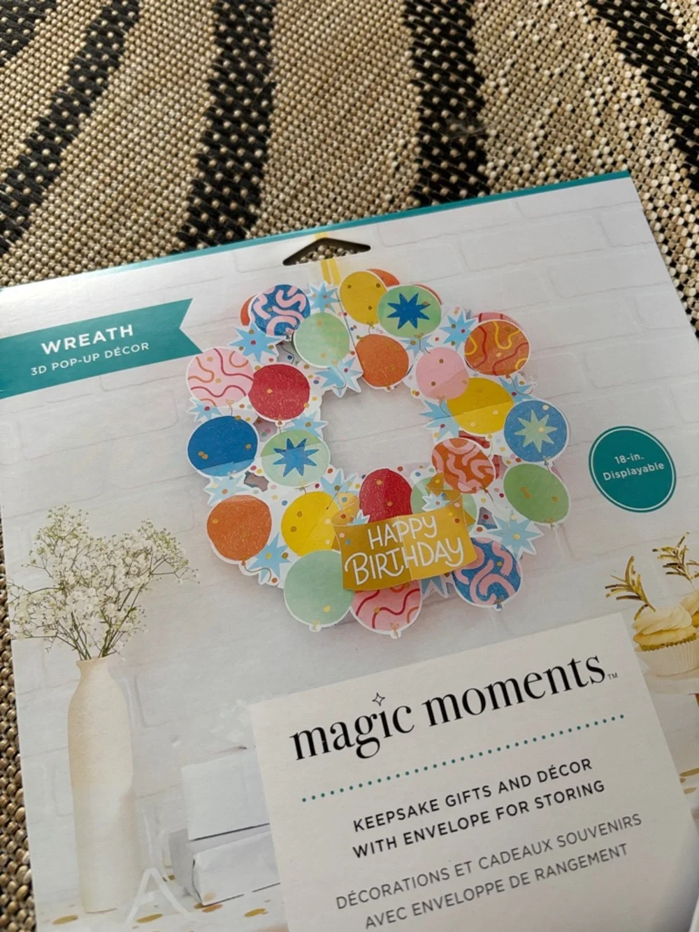🆕American Greetings Magic Moments Birthday Wreath And Mantlescape